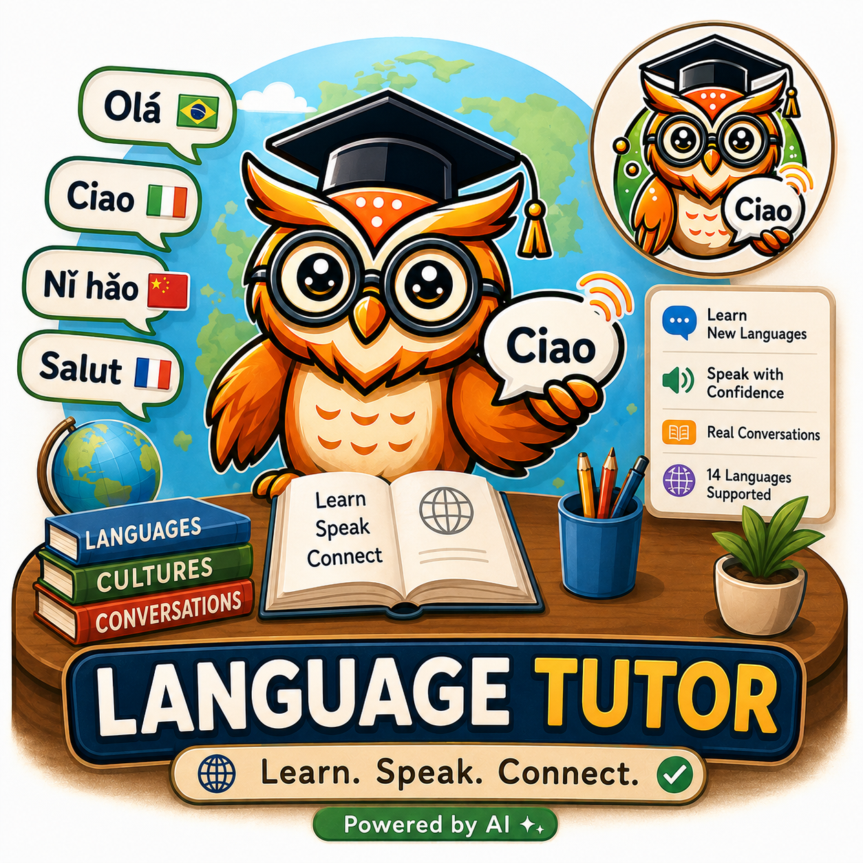 Parla language tutor owl